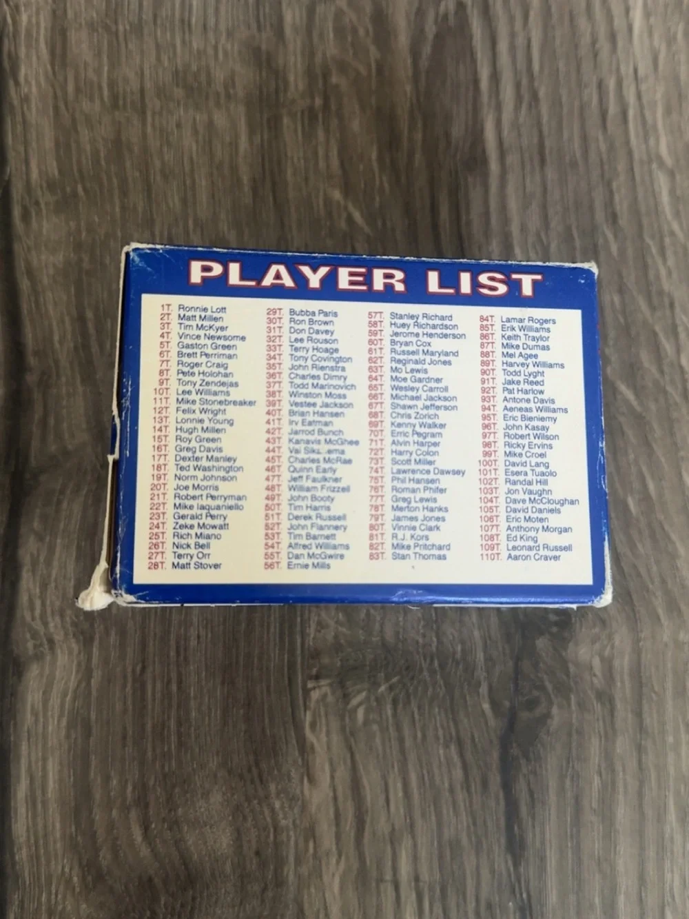 1991 Score NFL Football Rookie & Traded 110 Player Card Set
